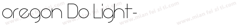 oregon Do Light字体转换